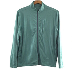 Untuck It Phifer‎ Pavitt Zip Up Jacket Mens Large Green Lightweight